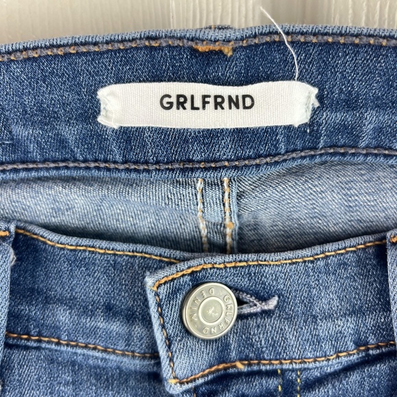 Grlfrnd Candice Raw Hem Distressed A Love Song Jeans Size 26 Petite - Picture 3 of 6